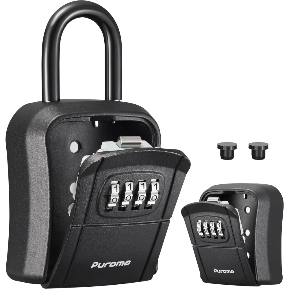Lockbox Key Secure - Key Lock Box, Portable Combination Lockbox