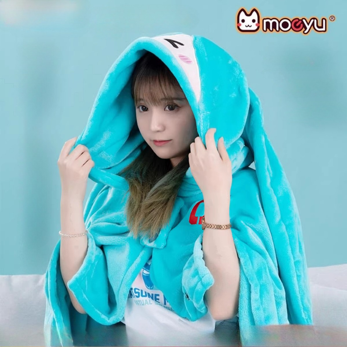 Fire Blanket Kitchen - 160*100 HATSUNE MIKU Multi Functional Hooded