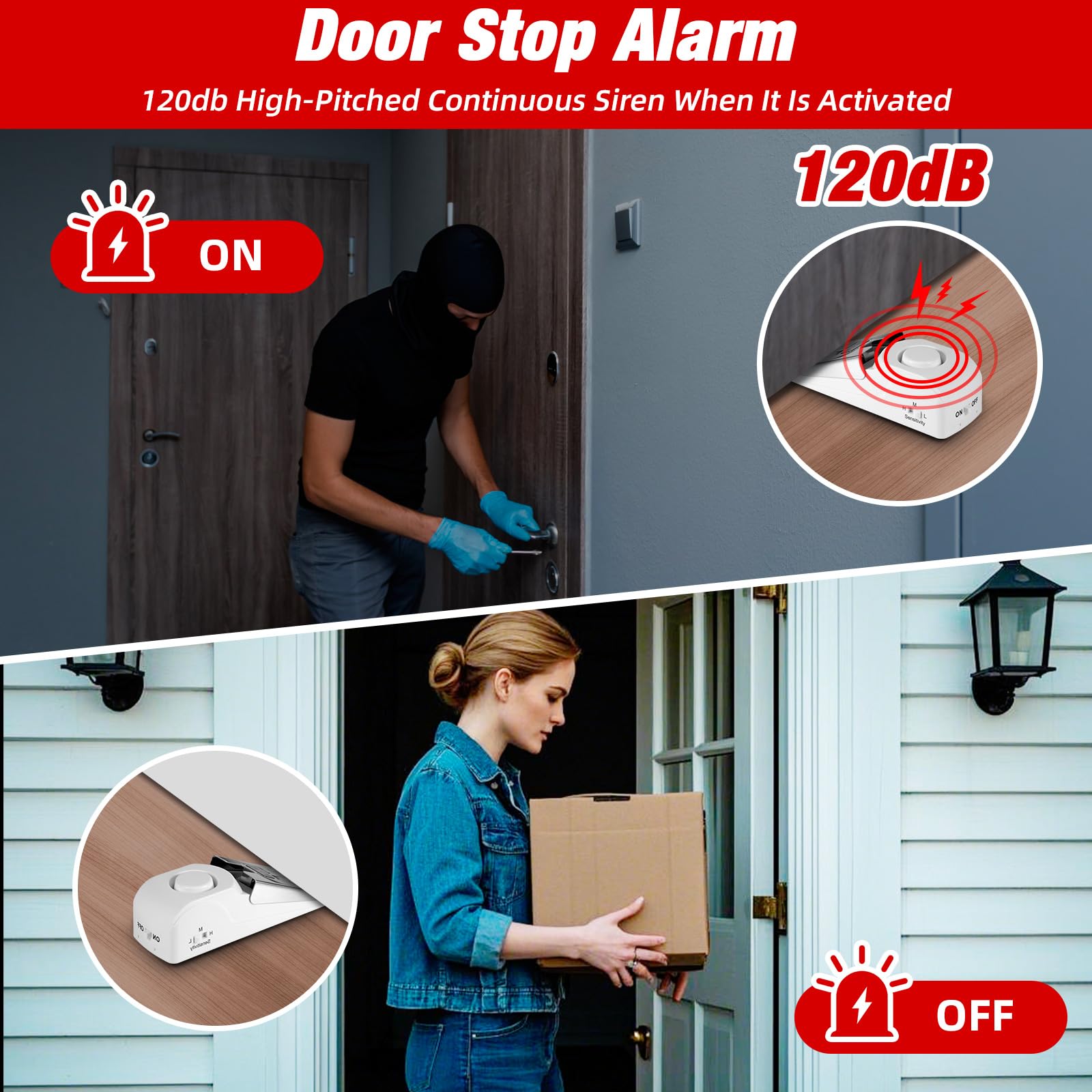 Portable Door Stop Alarm Trave - Door Stop Alarm reseña y precio