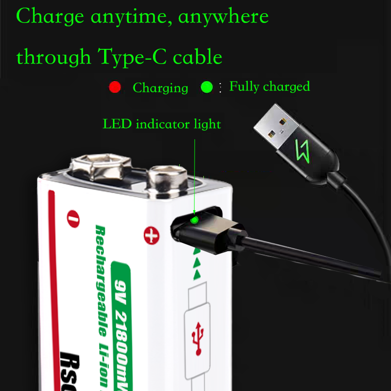 USB-C Rechargable 9V Lithium i - Smoke Detector Interconnected reseña y precio