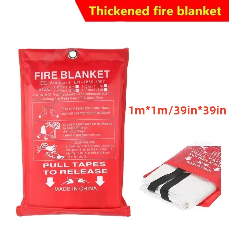 1mx1m Fire Blanket Emergency E - Fire Blanket Kitchen reseña y precio