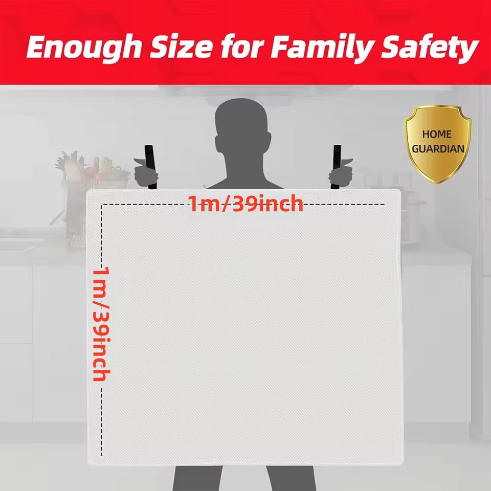 1mx1m Fire Blanket Emergency E - Fire Blanket Kitchen reseña y precio