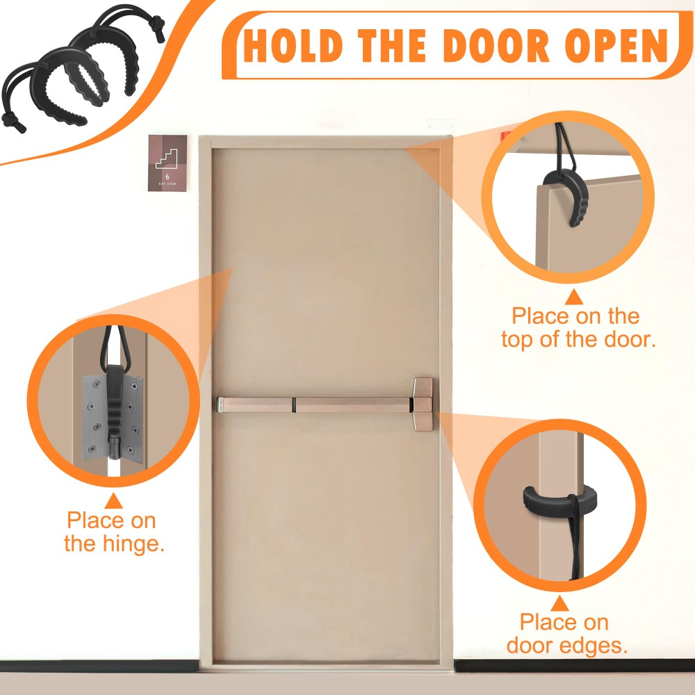 Easy to Use Rubber Door Jam Fi - Door Stop Alarm reseña y precio