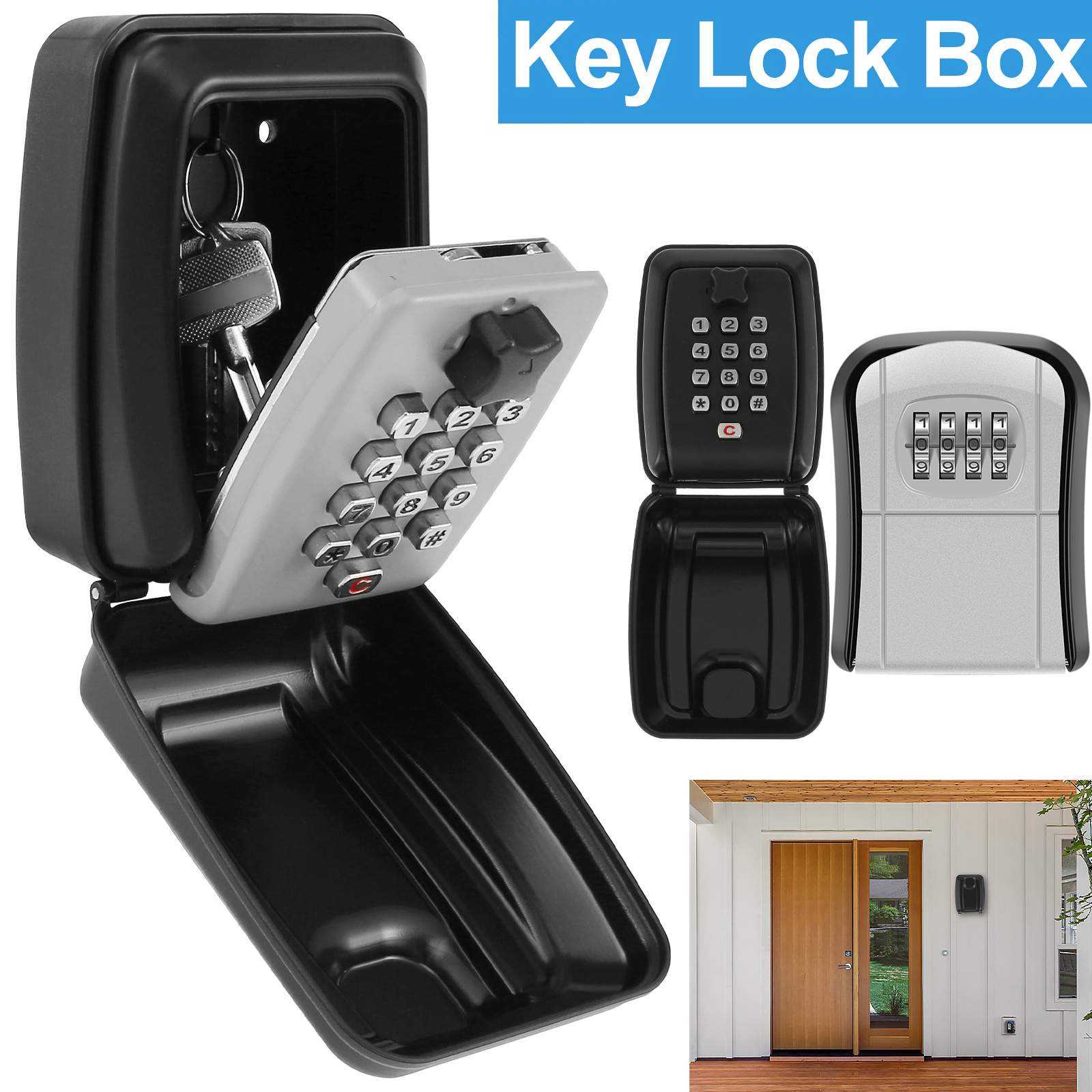 Key Lock Box Wall-Mount Secret - Lockbox Key Secure reseña y precio