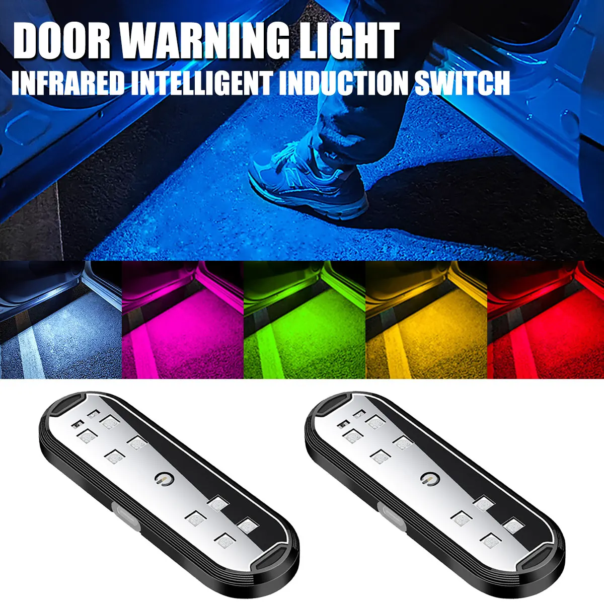 Car Door Lights LED Colorful F - Emergency Exit Sign reseña y precio