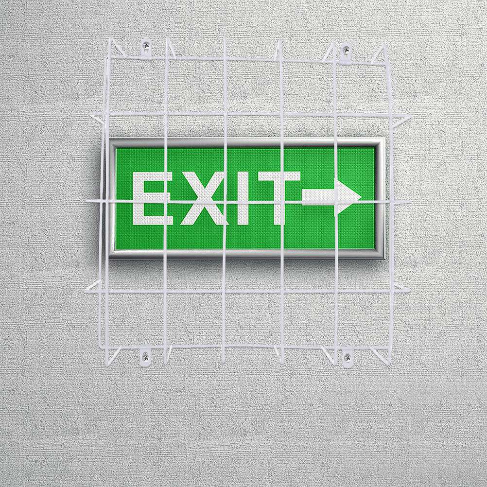 2Pcs Exit Sign Wire Cage Prote - Emergency Exit Sign reseña y precio