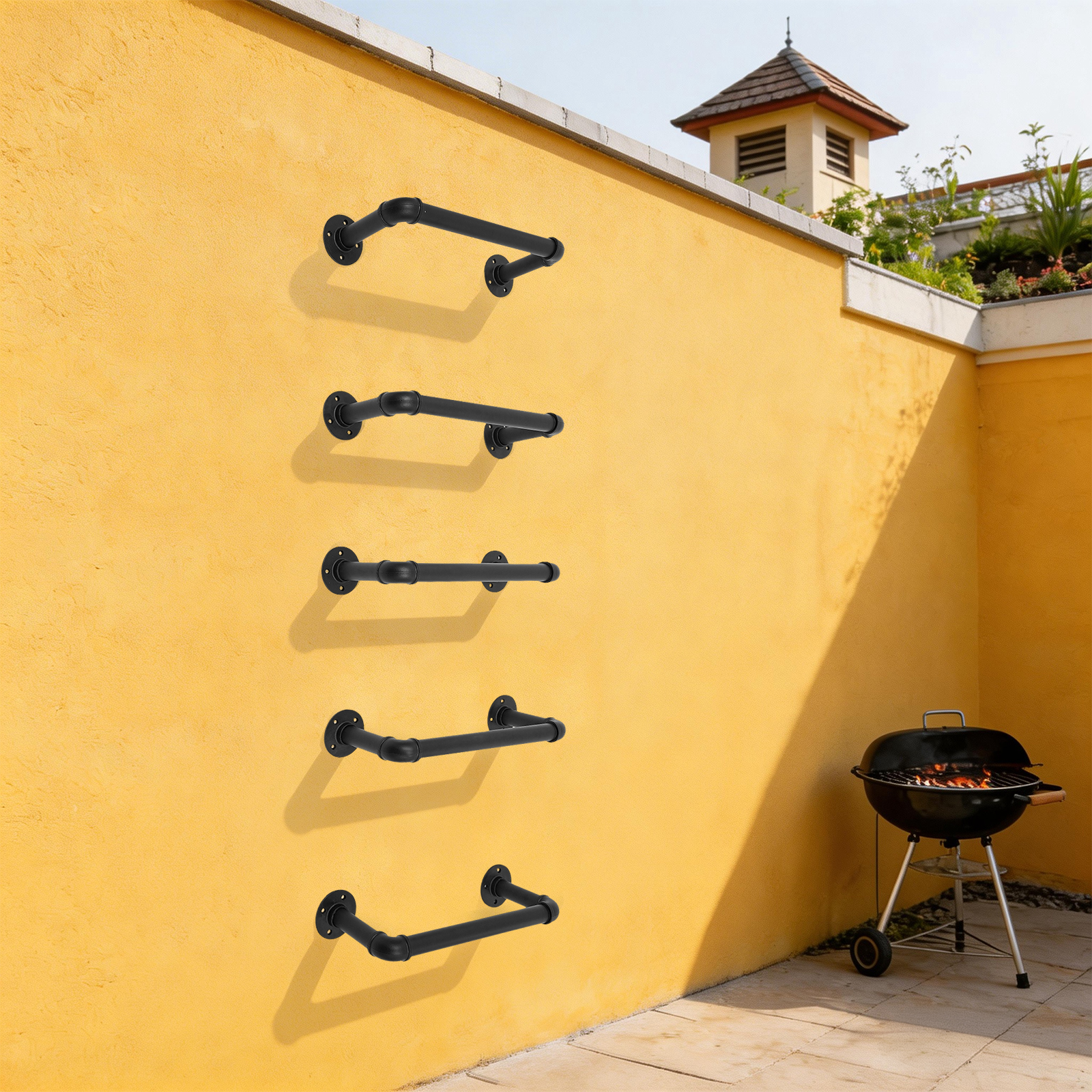 5 Pcs Wall Mounted Emergency E - Fire Escape Ladder reseña y precio
