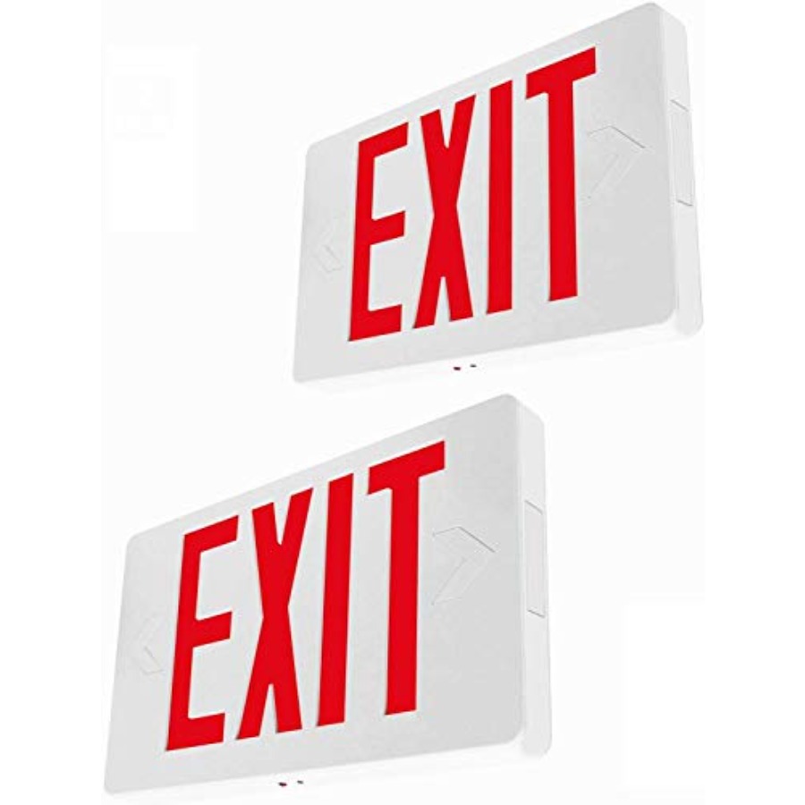 Ultra Slim LED Exit Sign, Red  - Emergency Exit Sign reseña y precio