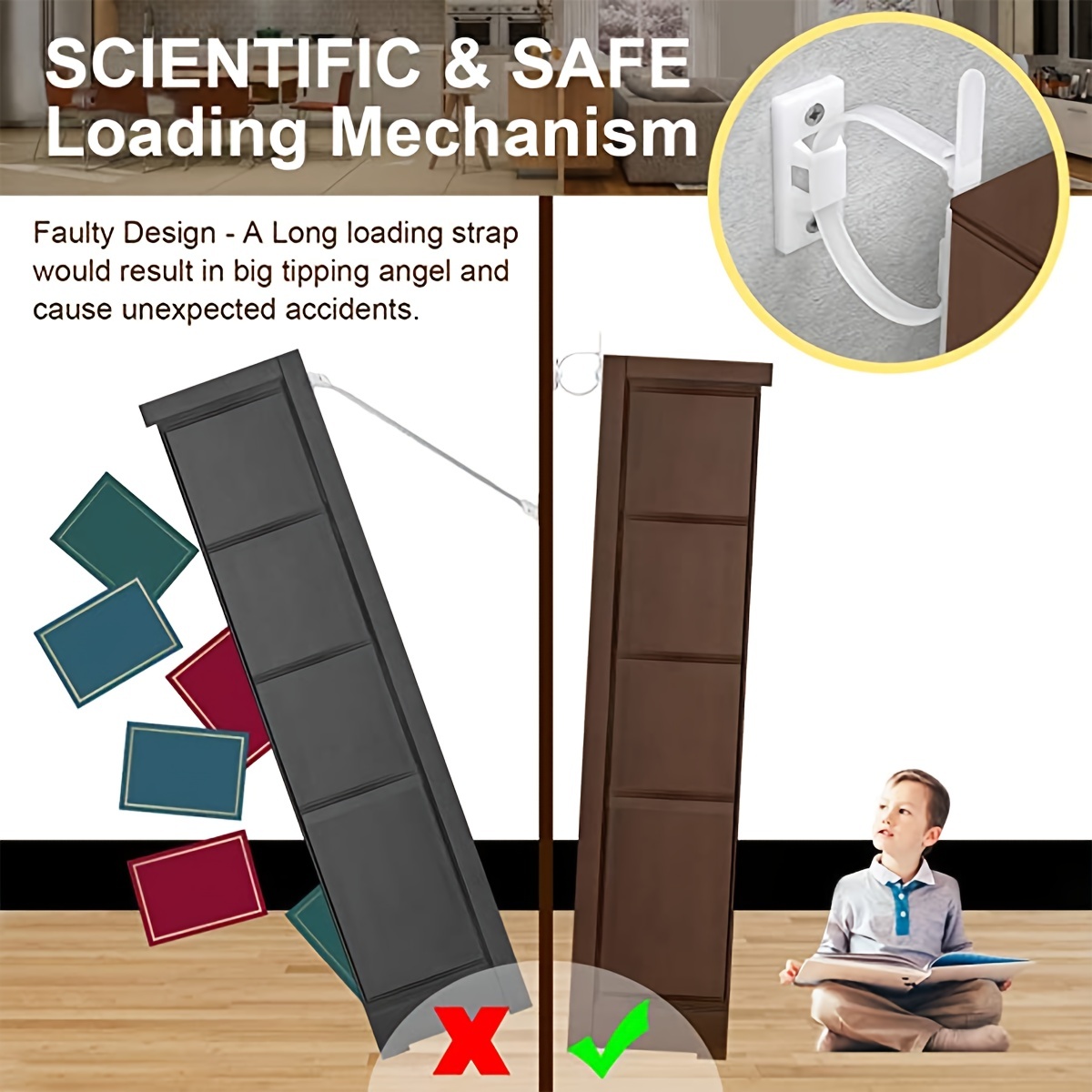 Furniture Anchors Upgraded Fur - Earthquake Anchor Strap reseña y precio