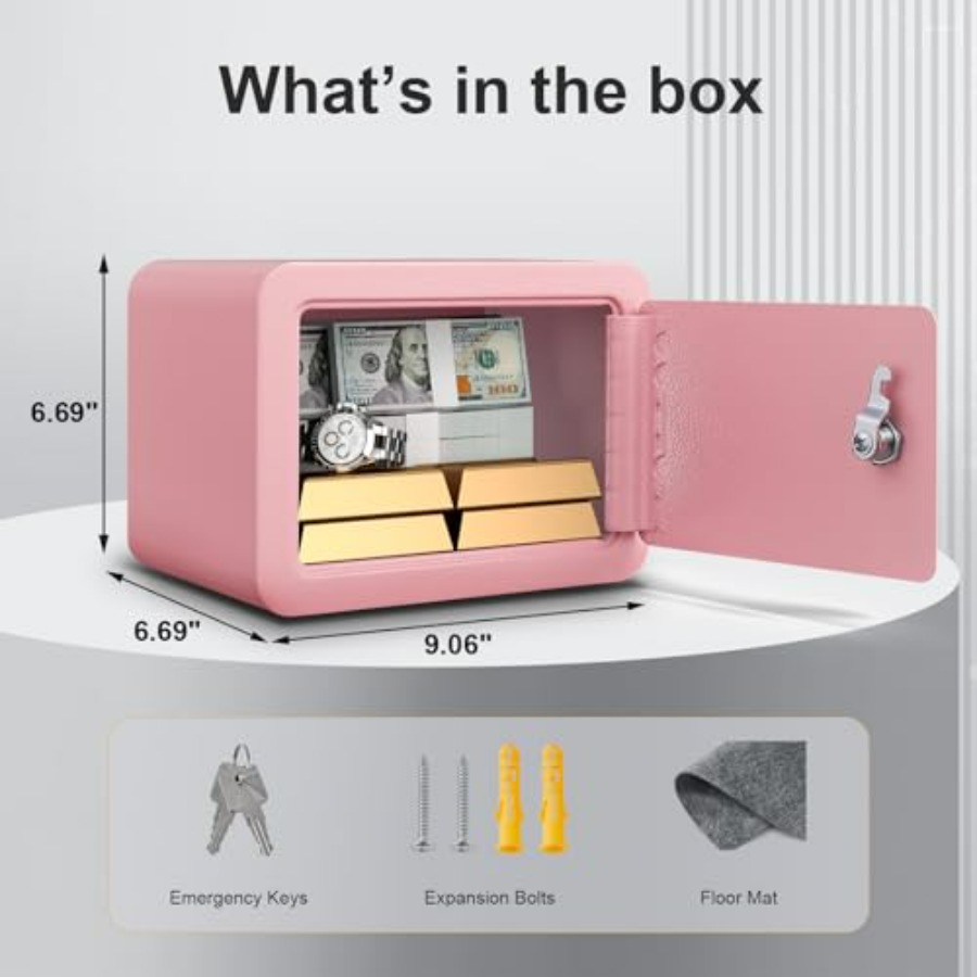 0.23 Cubic Small Safe Box for  - Lockbox Key Secure reseña y precio