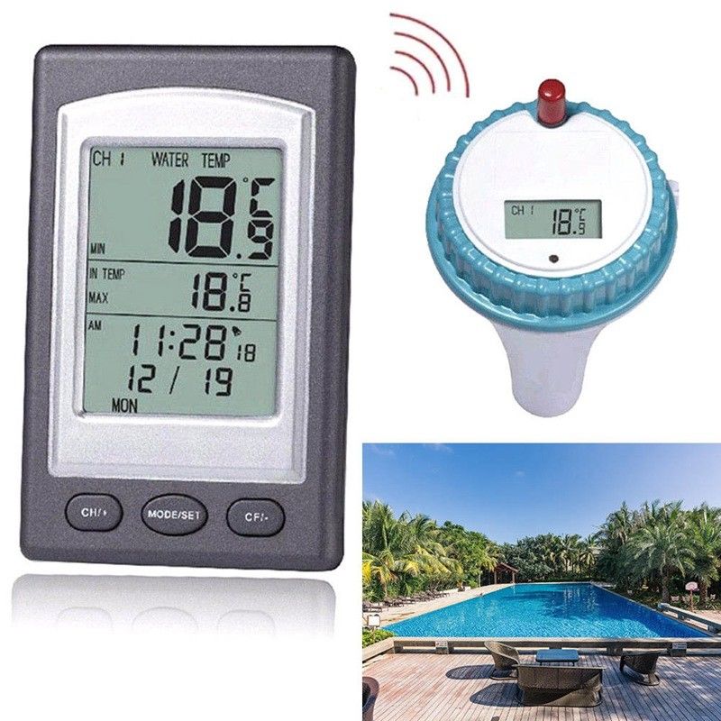Digtal Swimming Pool Thermomet - Pool Alarm Float reseña y precio