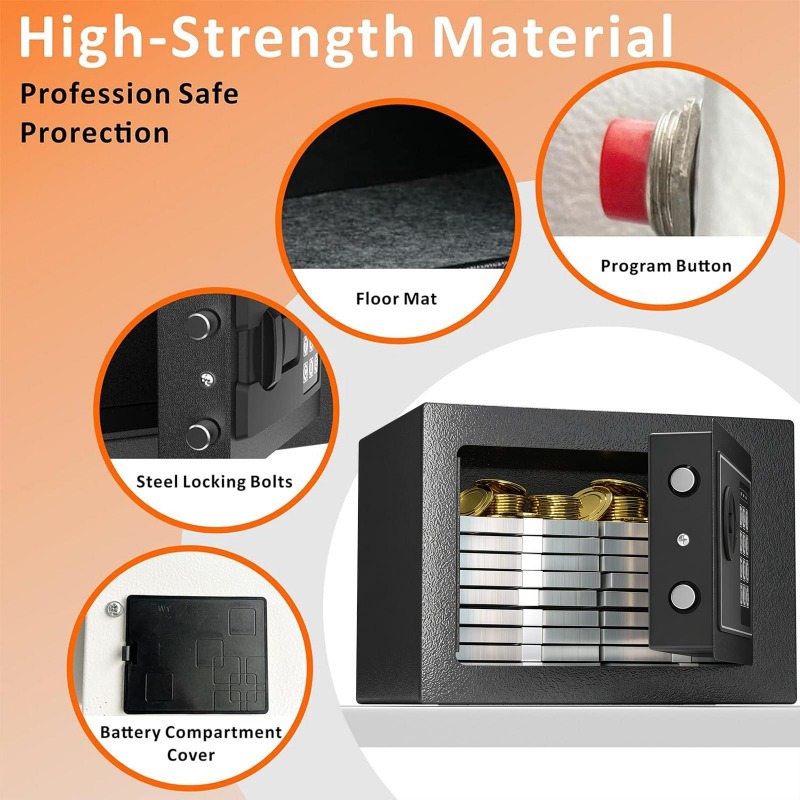 Digital Electronic Safe Box wi - Lockbox Key Secure reseña y precio