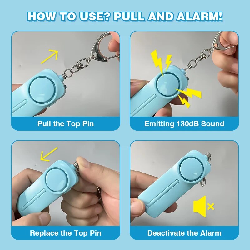 Personal Security Alarm Self D - Personal Alarm Keychain reseña y precio