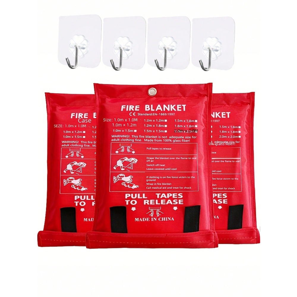 Fire Blanket 39.37 X 39.37 Inc - Fire Blanket Kitchen reseña y precio