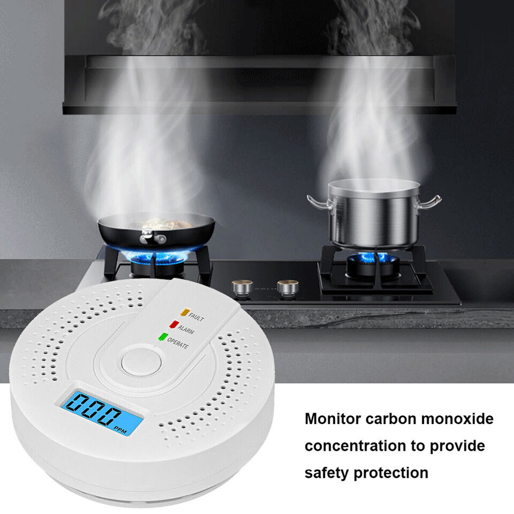 5-1PCS Digital Carbon Monoxide - Smoke Detector Interconnected reseña y precio