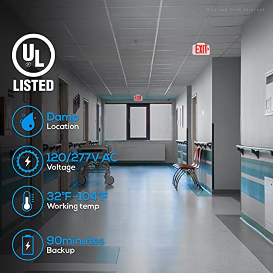 LED Exit Sign, Emergency Exit  - Emergency Exit Sign reseña y precio