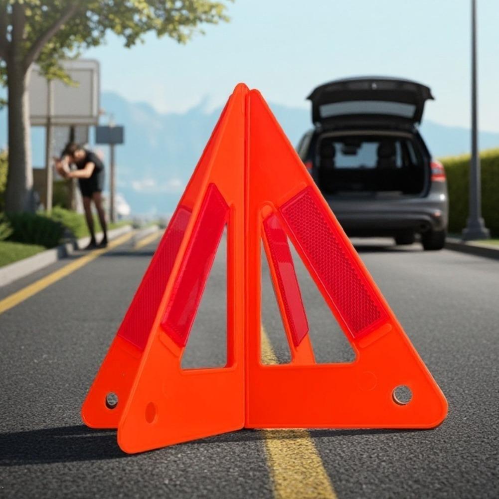 Reflective Triangle Warning Si - Emergency Exit Sign reseña y precio