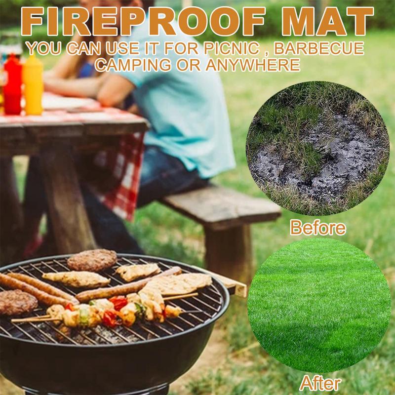 Under Grill Mat Fireplace Fire - Fire Blanket Kitchen reseña y precio