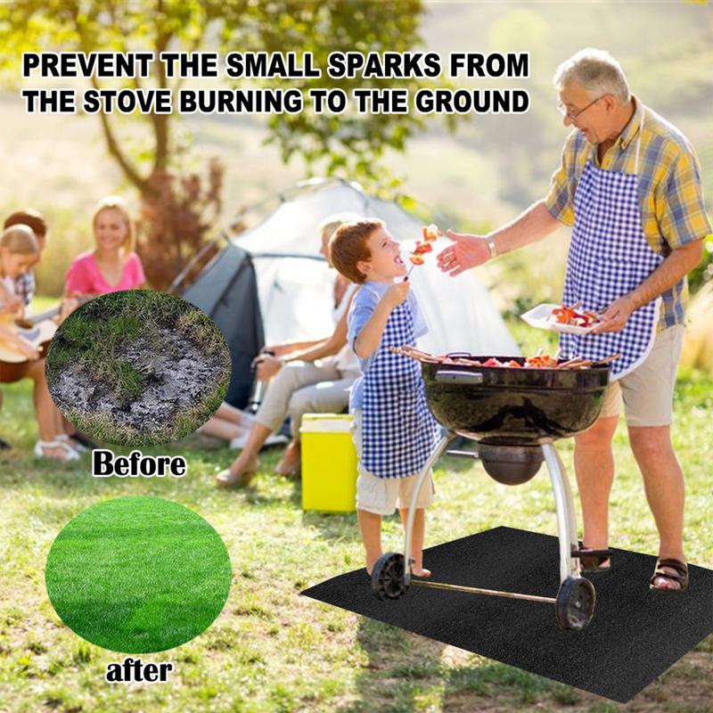 Under Grill Mat Fireplace Fire - Fire Blanket Kitchen reseña y precio