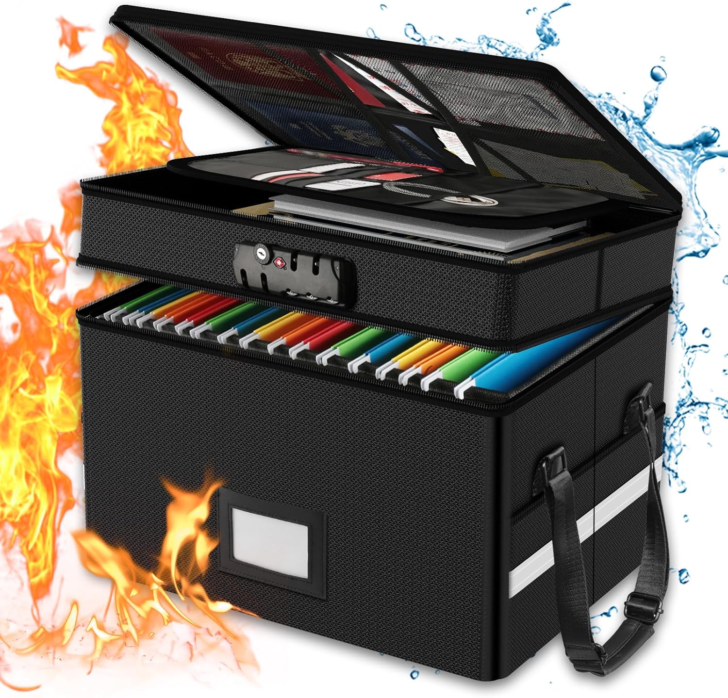 Fireproof Document Box with Lo - Fire Safe Document reseña y precio