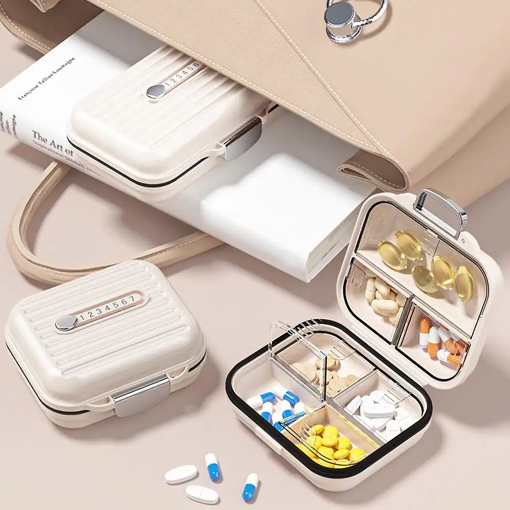 Pill Storage Box  Multi-purpos - Medicine Cabinet Lock reseña y precio