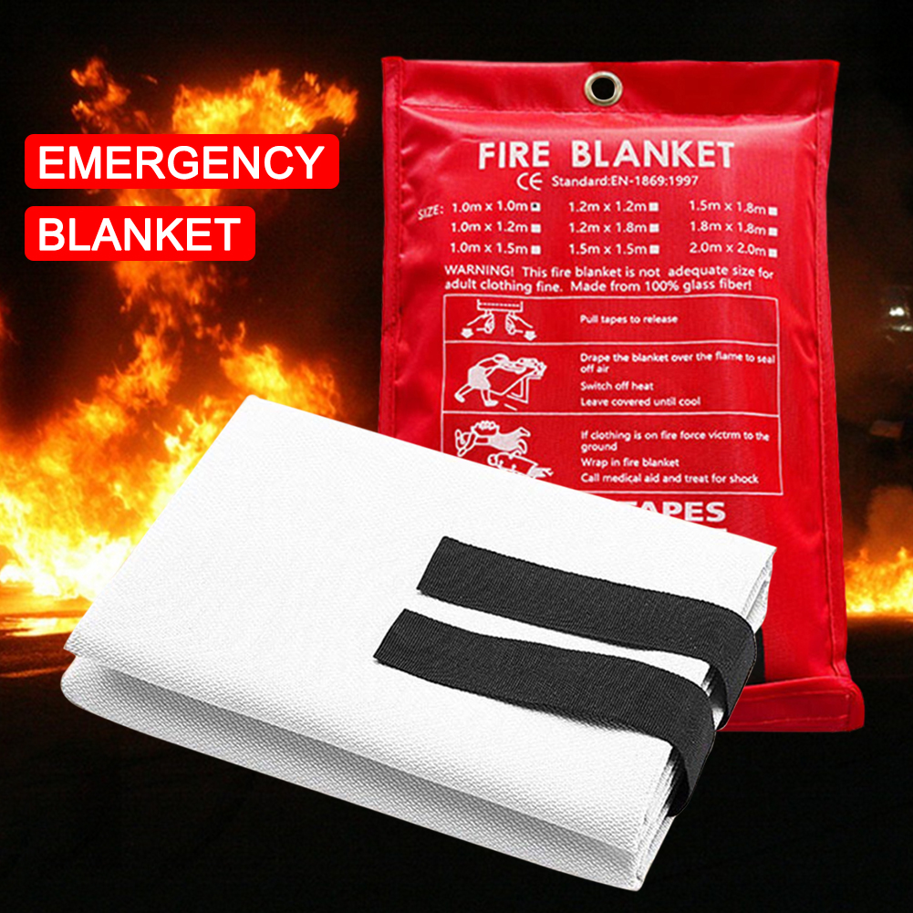 Fire Blanket Fiberglass Fire B - Fire Blanket Kitchen reseña y precio