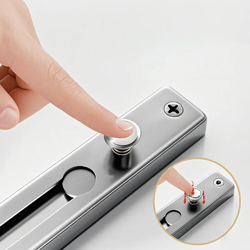 No Drill Stainless Steel Secur - Security Chain Door reseña y precio