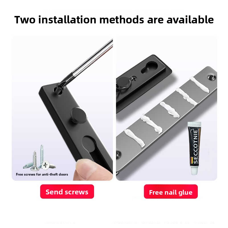 No Drill Stainless Steel Secur - Security Chain Door reseña y precio