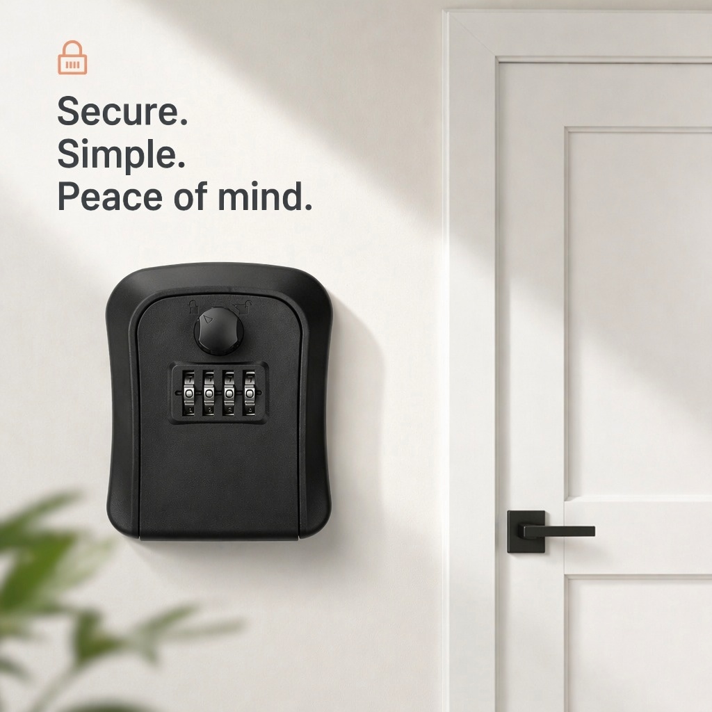 Key Lock Box Wall Mount Lockbo - Lockbox Key Secure reseña y precio