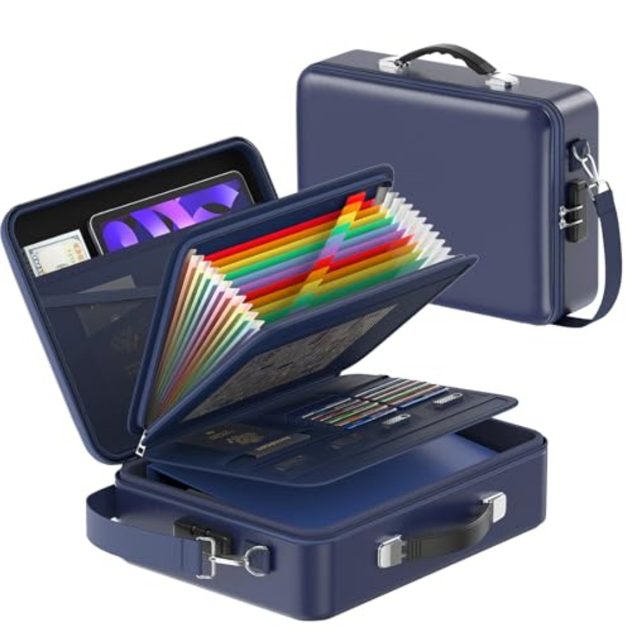 Fireproof Document Box with Lo - Fire Safe Document reseña y precio