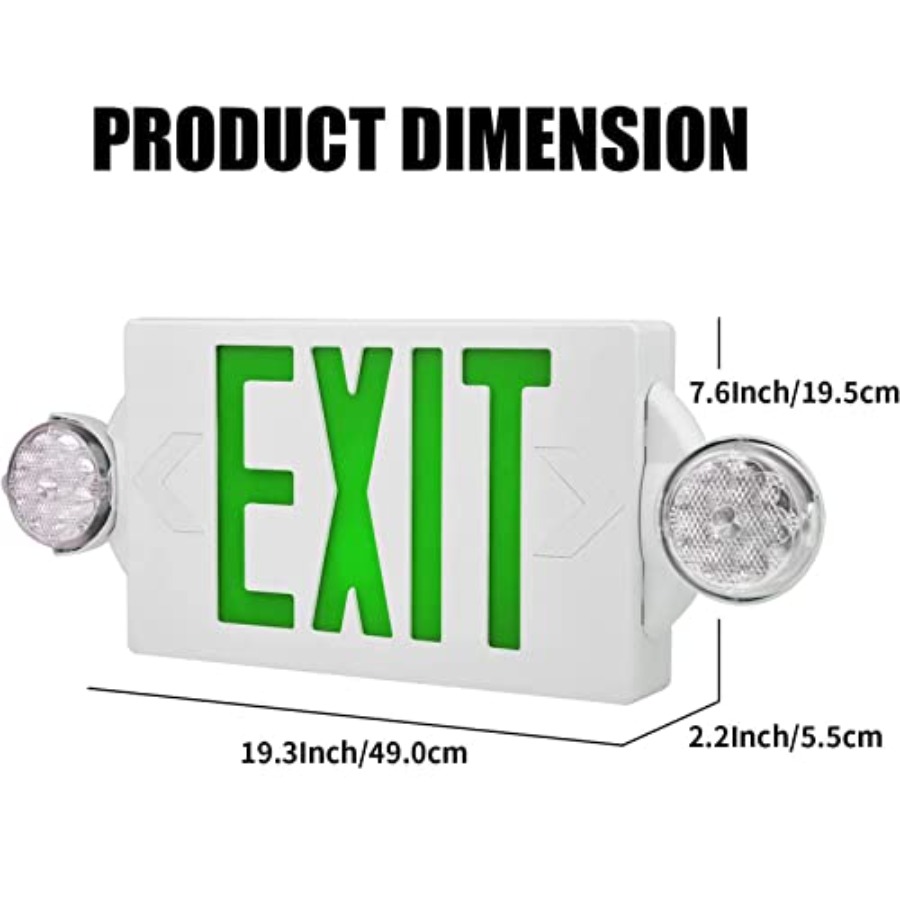 Emergency Exit Light, Adjustab - Emergency Exit Sign reseña y precio