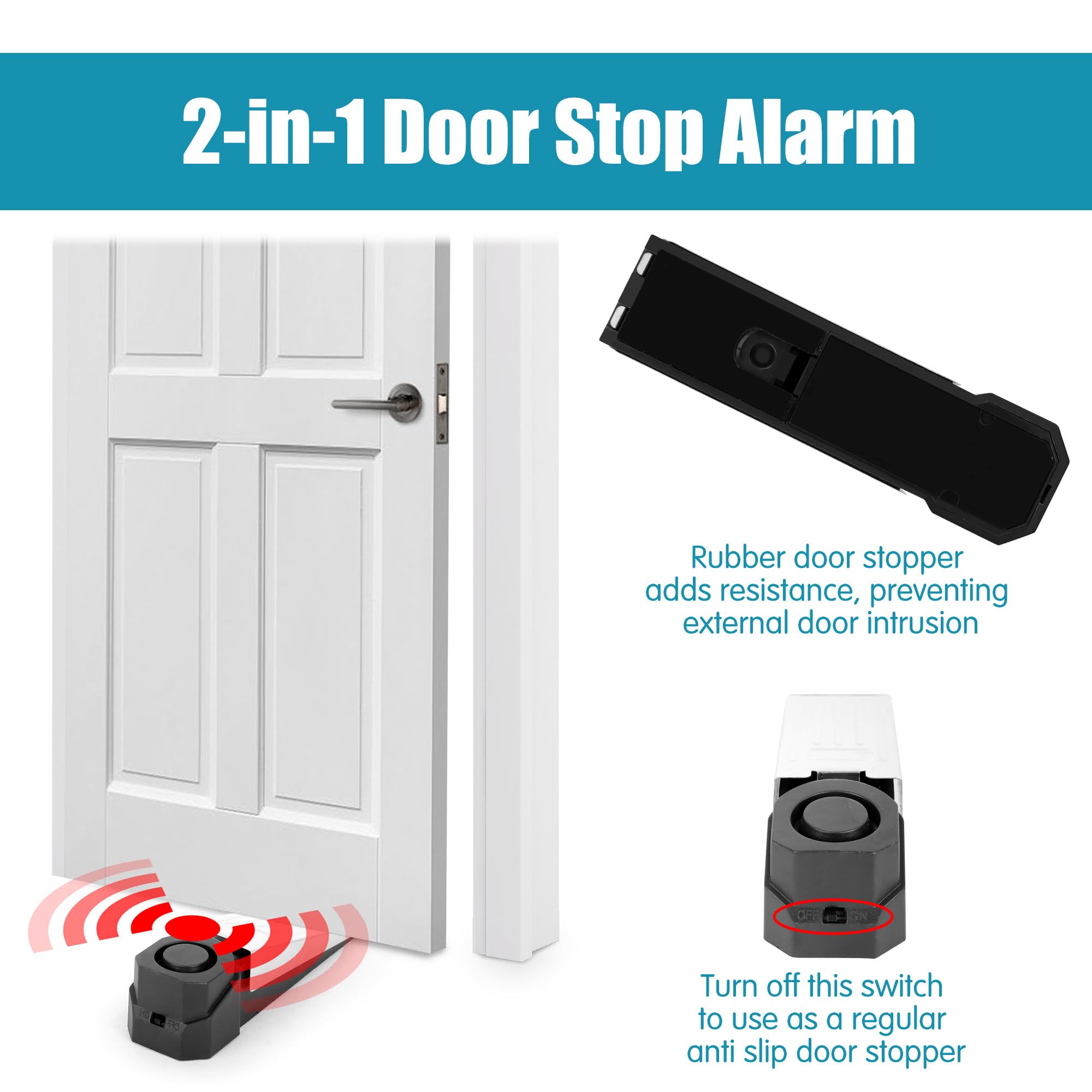 Wireless Door Stop Alarm Syste - Door Stop Alarm reseña y precio