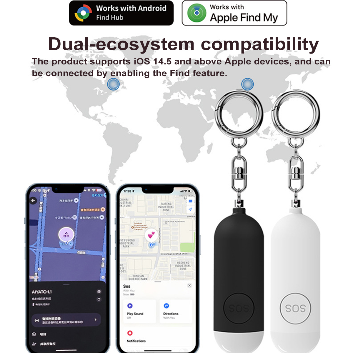 Self Defense Alarm LED Light R - Personal Alarm Keychain reseña y precio