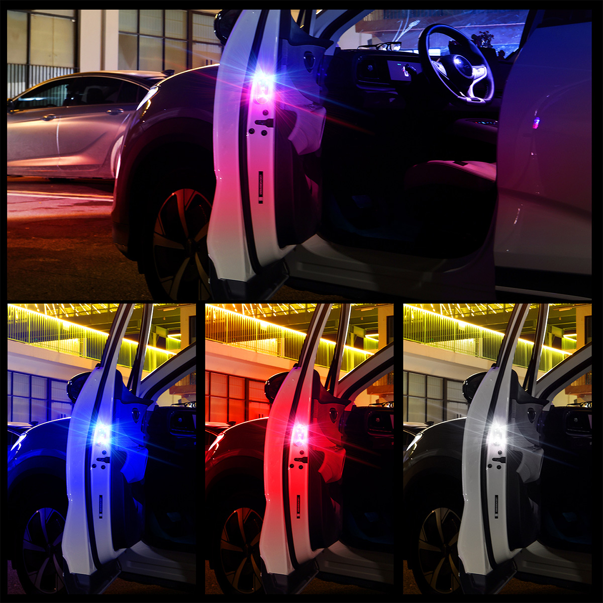 1/2pcs Car Door LED Strobe War - Emergency Exit Sign reseña y precio