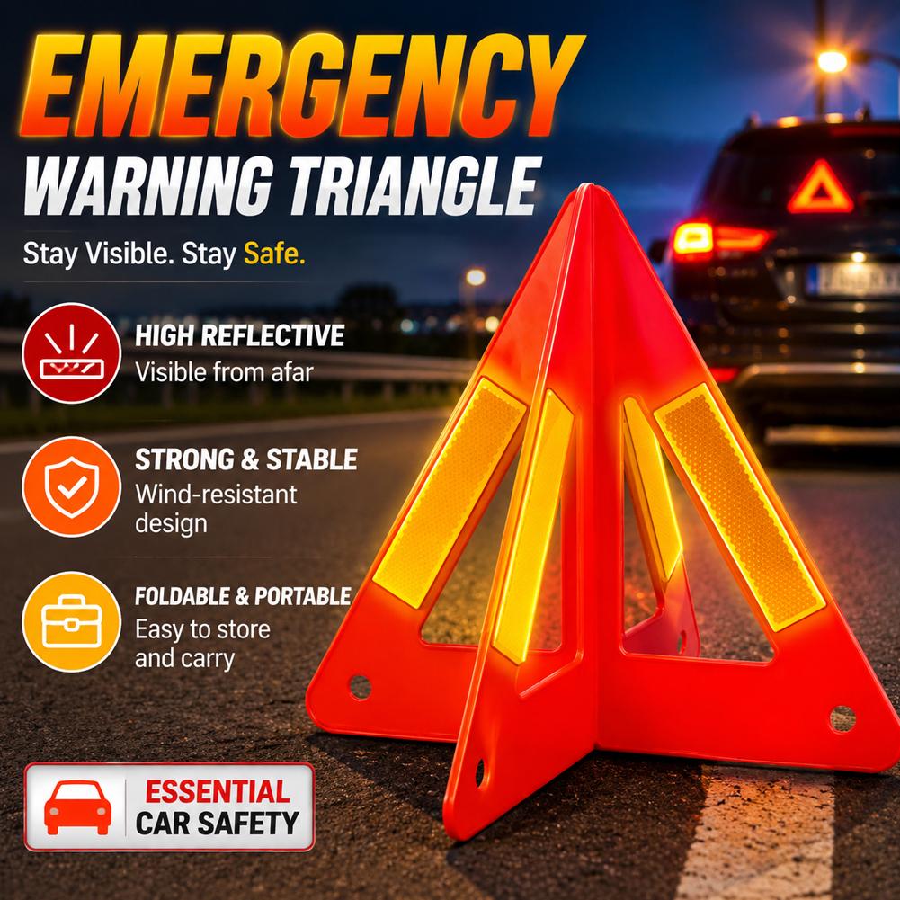 Reflective Triangle Warning Si - Emergency Exit Sign reseña y precio
