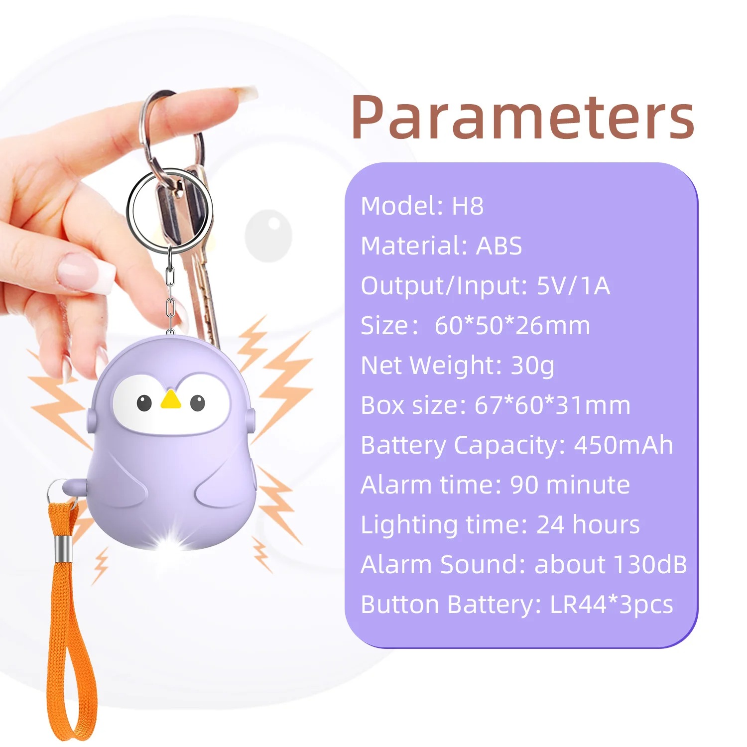 Personal Self Defense 5Pcs Ala - Personal Alarm Keychain reseña y precio