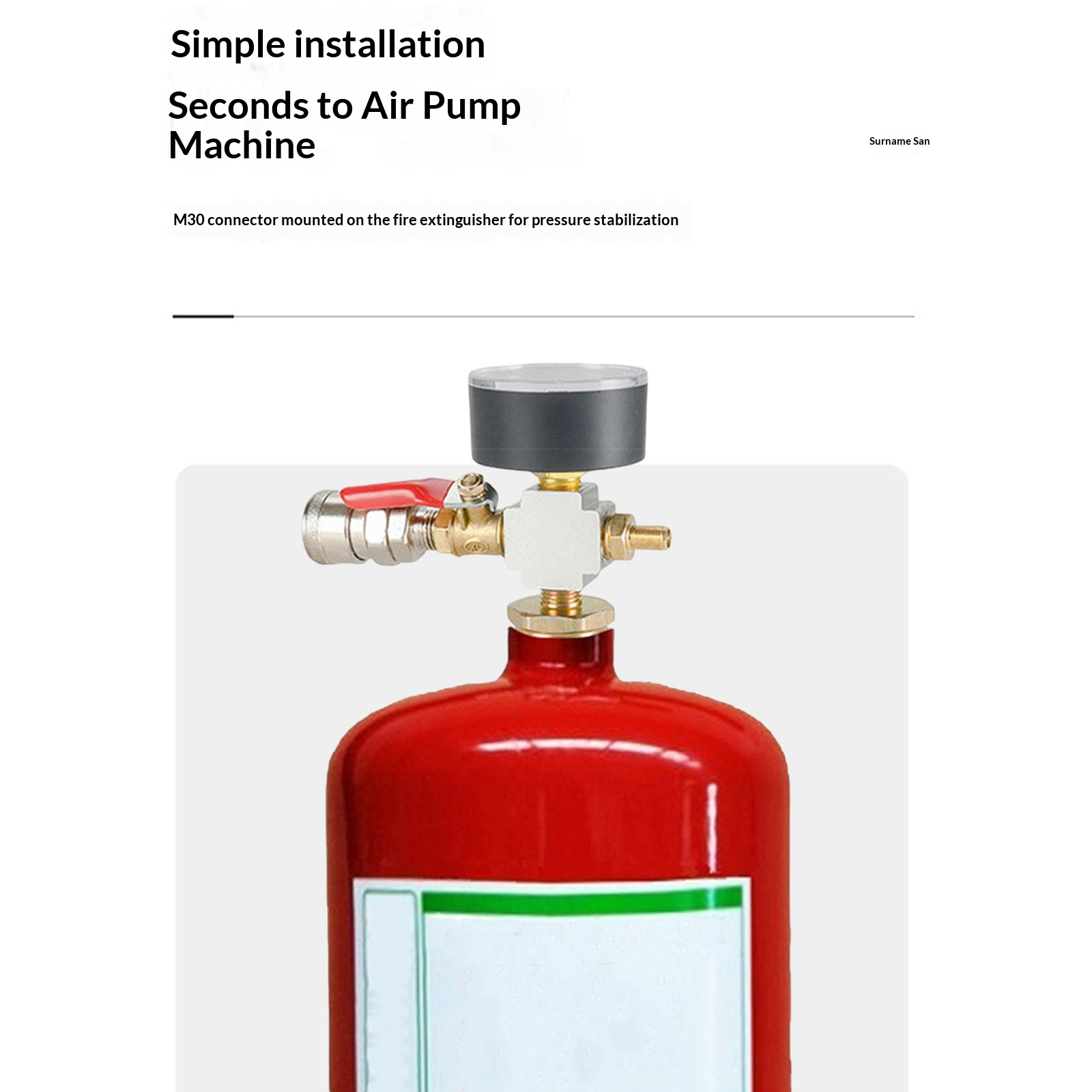 Small Air Tank Pressures Adapt - Fire Extinguisher Small reseña y precio
