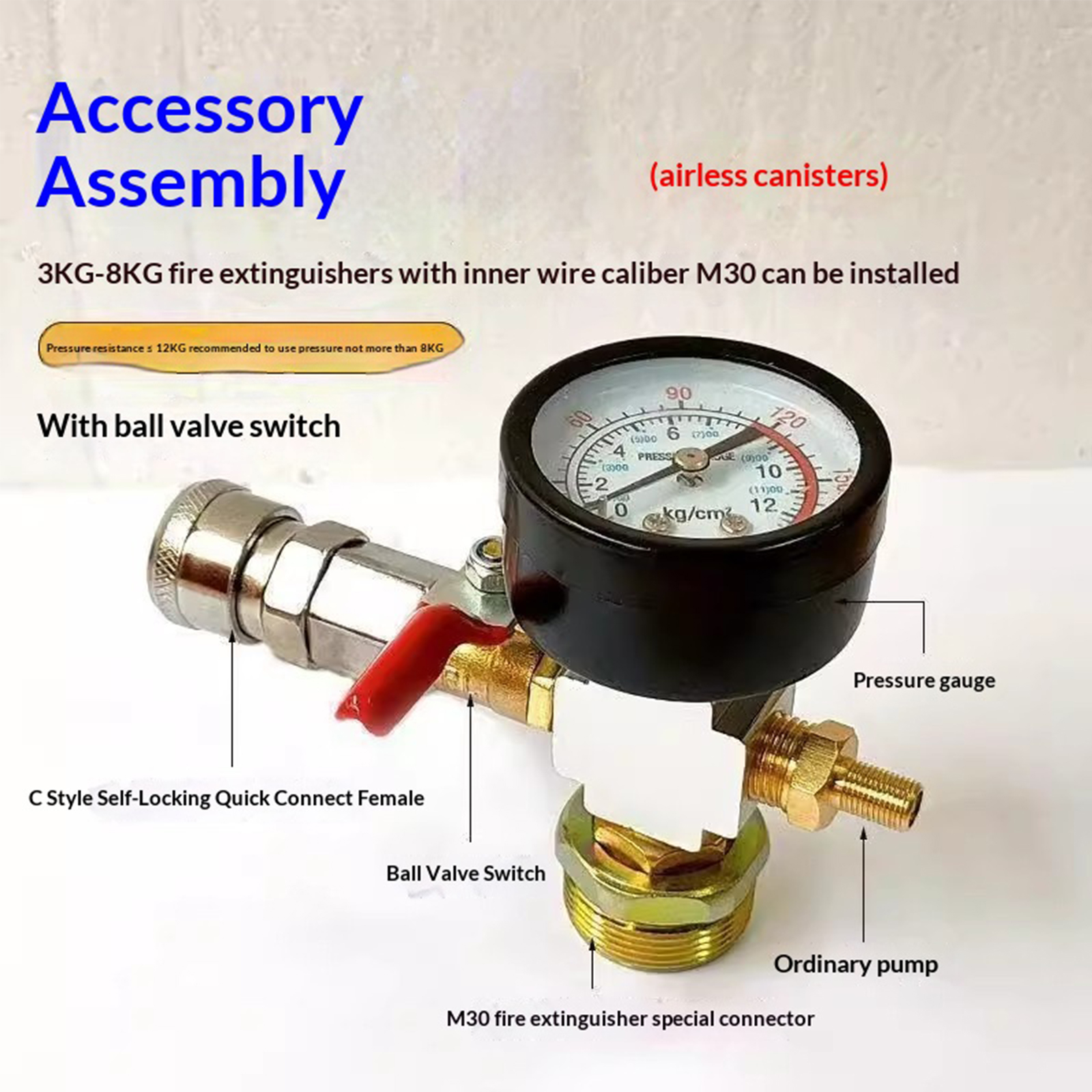 Small Air Tank Pressures Adapt - Fire Extinguisher Small reseña y precio