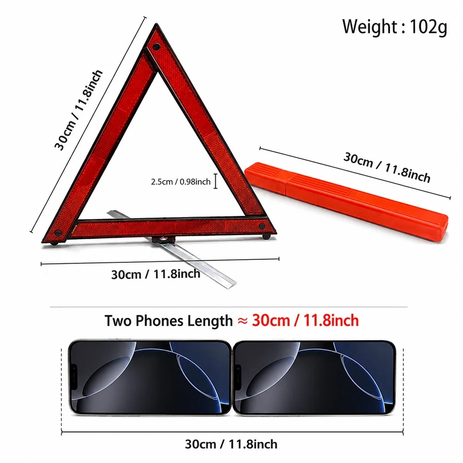 Car Tripod Folded Stop Sign Re - Emergency Exit Sign reseña y precio