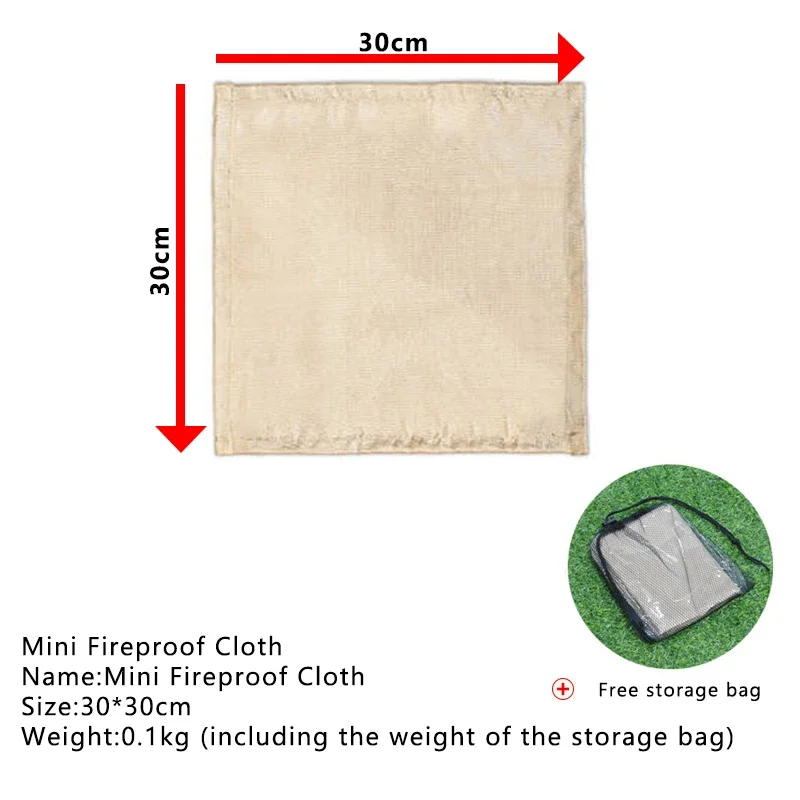 1pc Outdoor Camping Fireproof  - Fire Blanket Kitchen reseña y precio