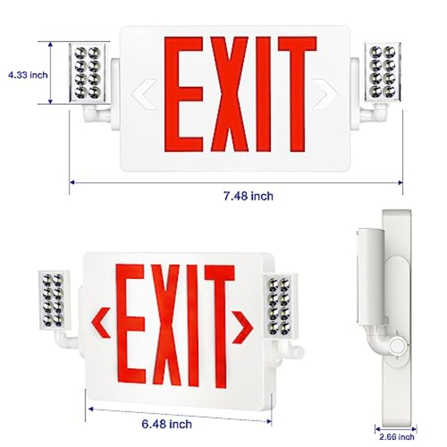 Spectsun 1 Pack Exit Signs wit - Emergency Exit Sign reseña y precio