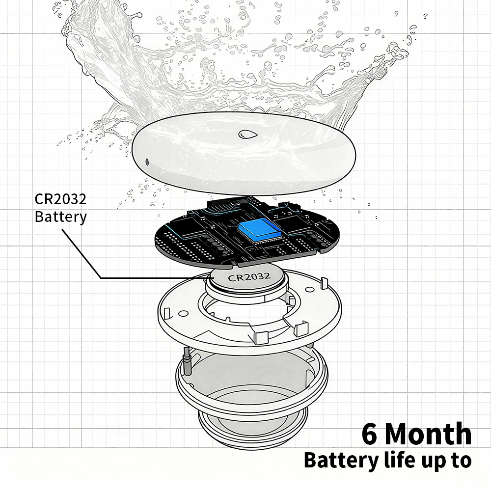 Zigbee Leakage Sensor LED Imme - Water Alarm Sensor reseña y precio