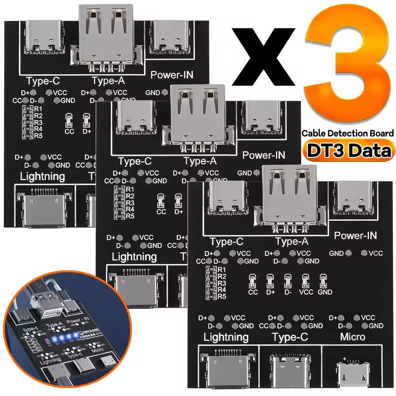 DT3 Data Cable Detection Board - Co Detector Plug reseña y precio