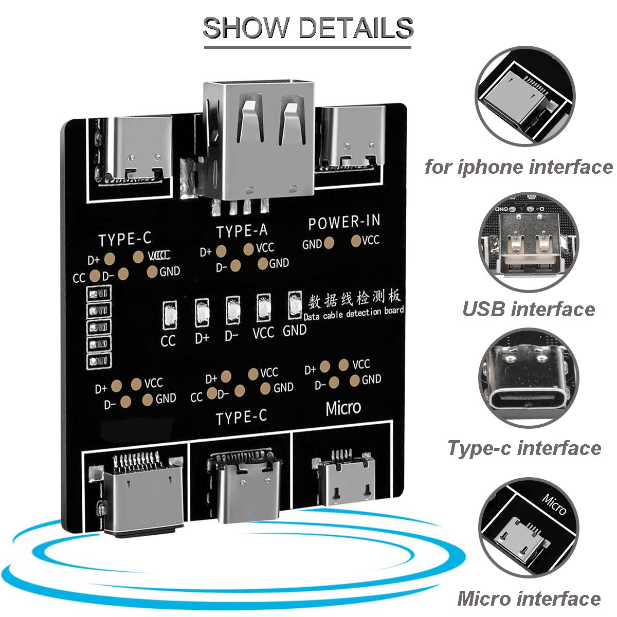 DT3 Data Cable Detection Board - Co Detector Plug reseña y precio