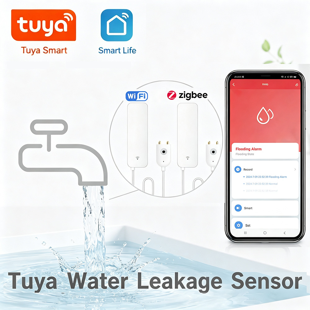 ZigBee WiFi Water Leak Sensor  - Water Alarm Sensor reseña y precio