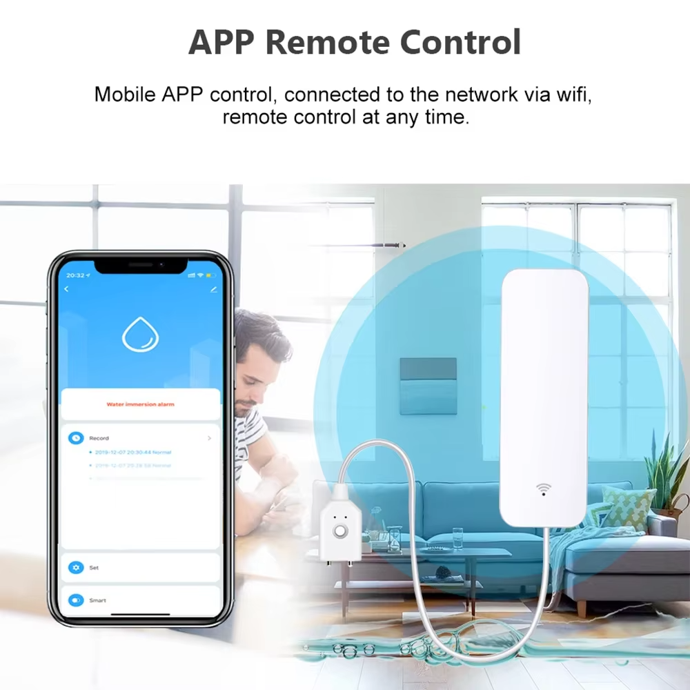 ZigBee WiFi Water Leak Sensor  - Water Alarm Sensor reseña y precio