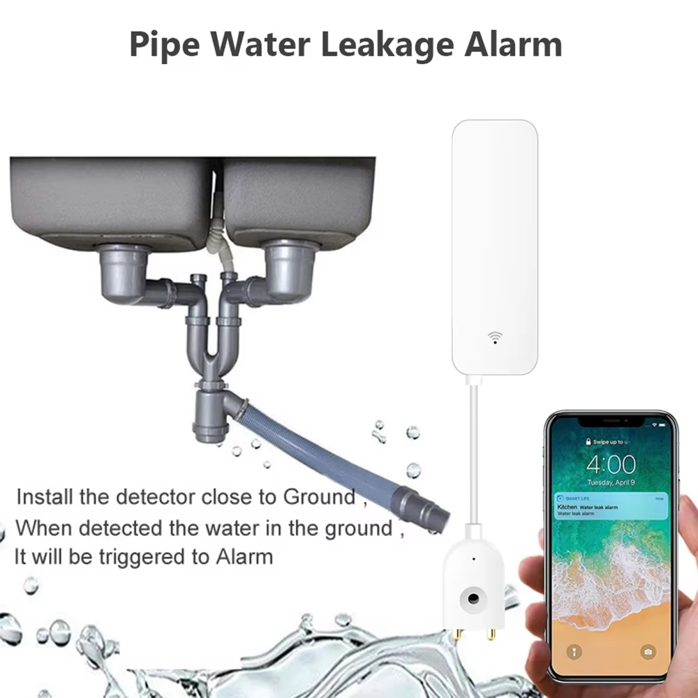 ZigBee WiFi Water Leak Sensor  - Water Alarm Sensor reseña y precio