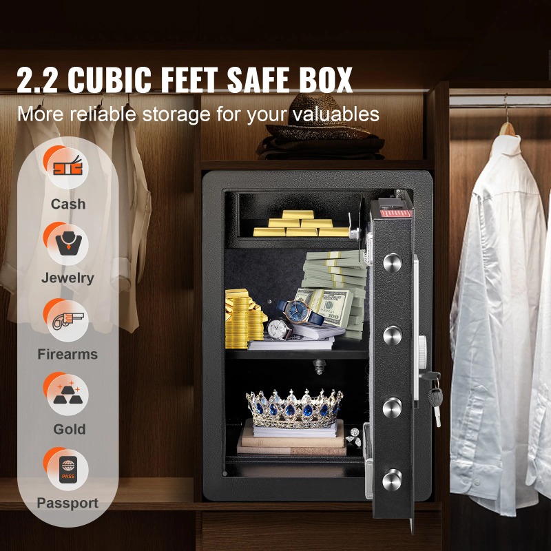 SucceBuy Electric Safe 2.2/1.8 - Fire Safe Document reseña y precio