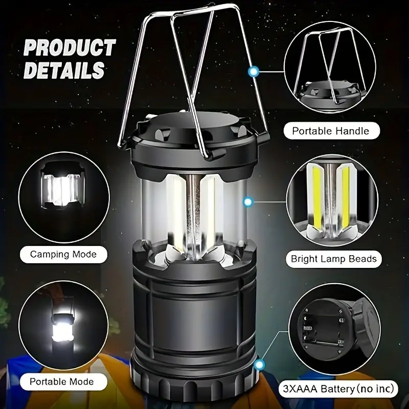 LED Camping Lantern Portable B - Power Outage Light reseña y precio