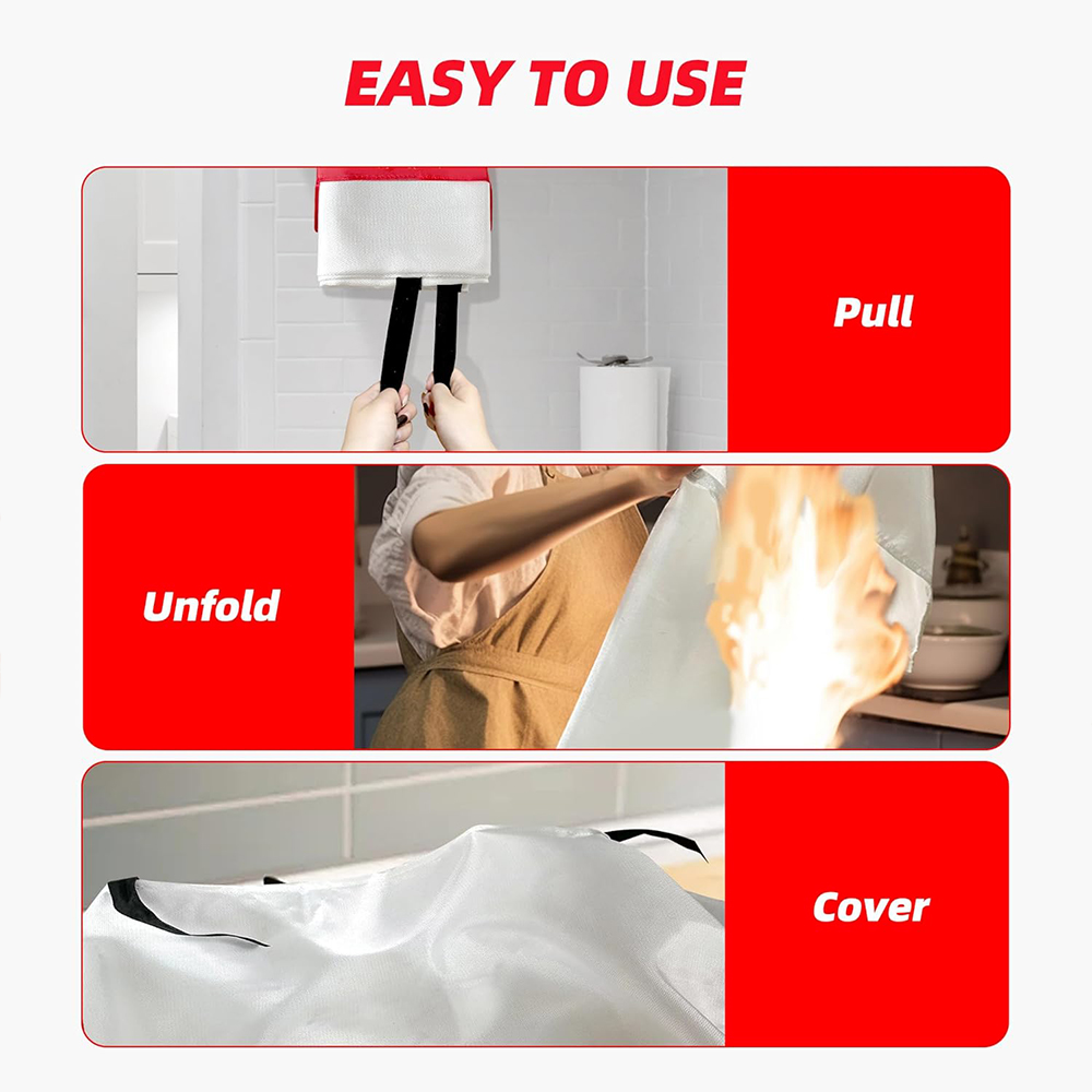 Fire Blanket 2 Pack 2*2m/1.5*1 - Fire Blanket Kitchen reseña y precio